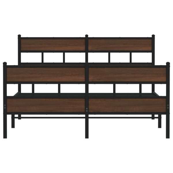 vidaXL Sengeramme uten madrass med hodegavl og fotgavl 140x190 cm
