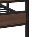 Miniatyrbilde 8 av 10: vidaXL Sengeramme uten madrass med hodegavl og fotgavl 140x190 cm