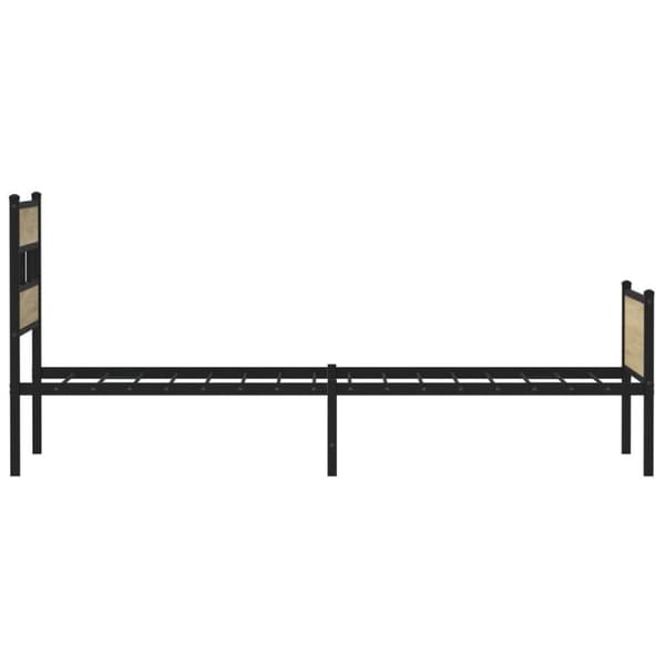 vidaXL Sengeramme uten madrass sonoma eik 107x200 cm konstruert tre