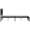 Miniatyrbillede 6 af 10: vidaXL sengeramme uden madras 183x213 cm metal røget egetræsfarve