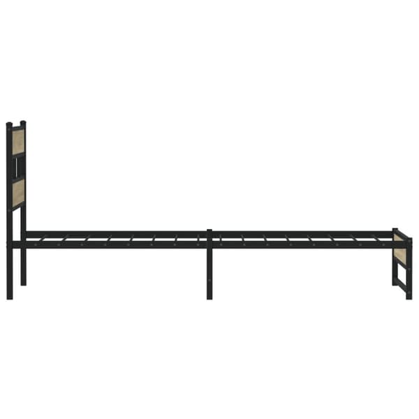 vidaXL sengeramme uden madras 100x190 cm metal sonoma-eg