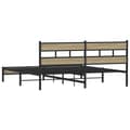 Pikkukuva 7 / 10: vidaXL Sängynrunko ilman patjaa Sonoma-tammi 200x200 cm
