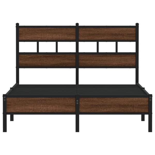 vidaXL Sengeramme uten madrass brun eik 120x200 cm konstruert tre