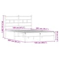 Miniatyrbilde 10 av 10: vidaXL Sengeramme uten madrass brun eik 120x200 cm konstruert tre