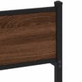 Miniatyrbilde 8 av 10: vidaXL Sengeramme uten madrass brun eik 100x190 cm konstruert tre