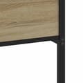 Miniatyrbilde 8 av 10: vidaXL Sengeramme i metall uten madrass sonoma eik 160x200 cm