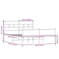 Miniatyrbilde 10 av 10: vidaXL Sengeramme uten madrass sonoma eik 150x200 cm konstruert tre