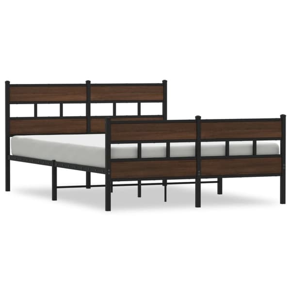 vidaXL Sengeramme uten madrass med hodegavl og fotgavl 140x200 cm