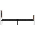 Miniatyrbilde 6 av 10: vidaXL Sengeramme uten madrass brun eik 107x200 cm konstruert tre