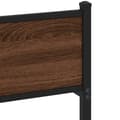 Miniatyrbilde 8 av 10: vidaXL Sengeramme uten madrass brun eik 107x200 cm konstruert tre