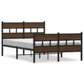 Miniatyrbilde 3 av 10: vidaXL Sengeramme uten madrass med hodegavl og fotgavl 120x200 cm