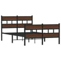 Miniatyrbilde 4 av 10: vidaXL Sengeramme uten madrass med hodegavl og fotgavl 120x200 cm