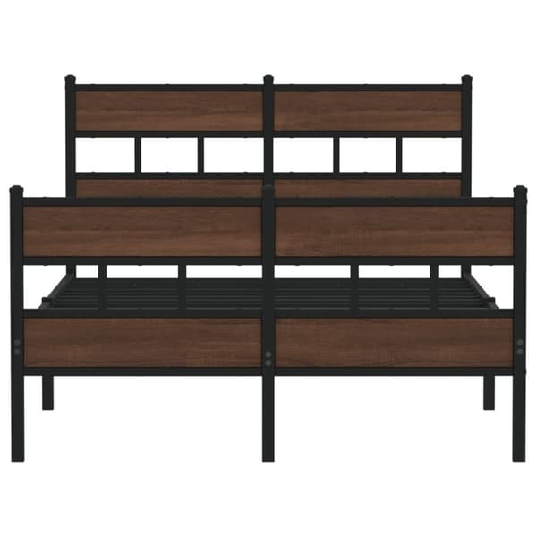 vidaXL Sengeramme uten madrass med hodegavl og fotgavl 120x200 cm