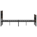 Miniatyrbilde 6 av 10: vidaXL Sengeramme uten madrass med hodegavl og fotgavl 120x200 cm
