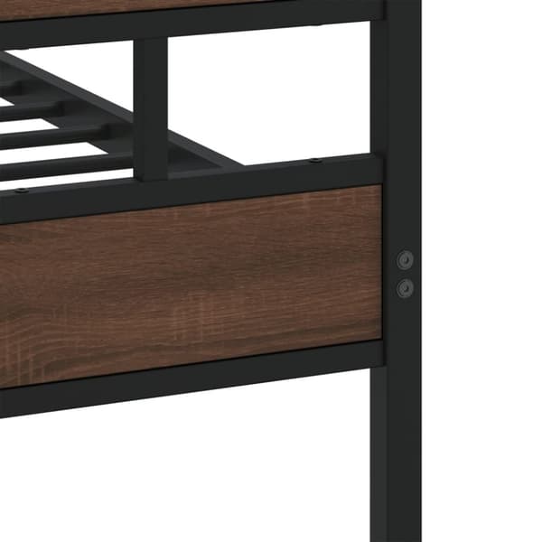 vidaXL Sengeramme uten madrass med hodegavl og fotgavl 120x200 cm