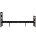 Miniatyrbilde 6 av 10: vidaXL Sengeramme i metall uten madrass sonoma eik 120x200 cm