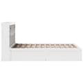 Miniatyrbilde 7 av 11: vidaXL Sengeramme uten madrass hvit 135x190 cm heltre furu