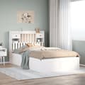 Miniatyrbilde 2 av 11: vidaXL Sengeramme uten madrass hvit 135x190 cm heltre furu