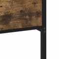 Miniatyrbilde 8 av 10: vidaXL Sengeramme uten madrass røkt eik 107x200 cm konstruert tre