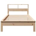 Miniatyrbilde 5 av 10: vidaXL Seng med bokhylle uten madrass 100x200 cm heltre furu