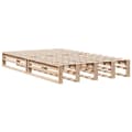 Pikkukuva 6 / 11: vidaXL Sänky kirjahyllyllä ilman patjaa 135x190 cm täysi mänty