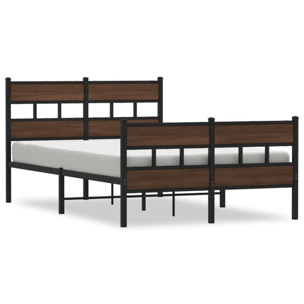 vidaXL Sengeramme uten madrass med hodegavl og fotgavl 120x190 cm