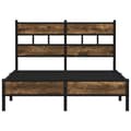 Miniatyrbilde 5 av 10: vidaXL Sengeramme uten madrass med hodegavl sonoma eik 120x190 cm