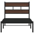 Miniatyrbilde 5 av 10: vidaXL Sengeramme uten madrass med hodegavl brun eik 90x190 cm