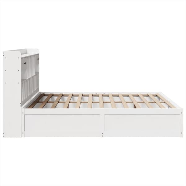 vidaXL Sengeramme uten madrass hvit 180x200 cm heltre furu