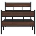 Miniatyrbilde 5 av 10: vidaXL Sengeramme uten madrass med hodegavl og fotgavl 107x203 cm