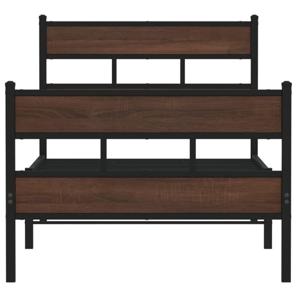 vidaXL Sengeramme uten madrass med hodegavl og fotgavl 107x203 cm