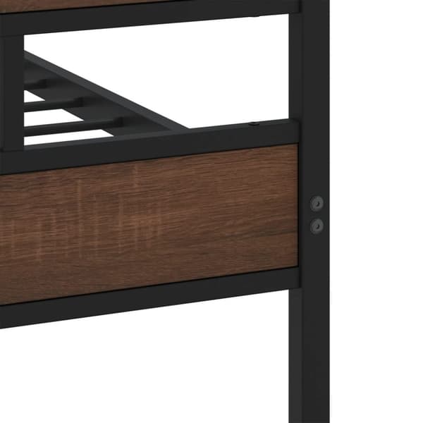 vidaXL Sengeramme uten madrass med hodegavl og fotgavl 107x203 cm