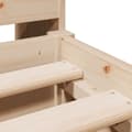 Miniatyrbilde 10 av 11: vidaXL Seng med bokhylle uten madrass 140x190 cm heltre furu