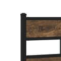 Miniatyrbillede 9 af 10: vidaXL sengeramme m. sengegavl 140x190 cm uden madras sonoma-eg