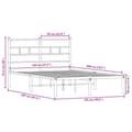 Miniatyrbillede 10 af 10: vidaXL sengeramme uden madras 120x200 cm metal sonoma-eg