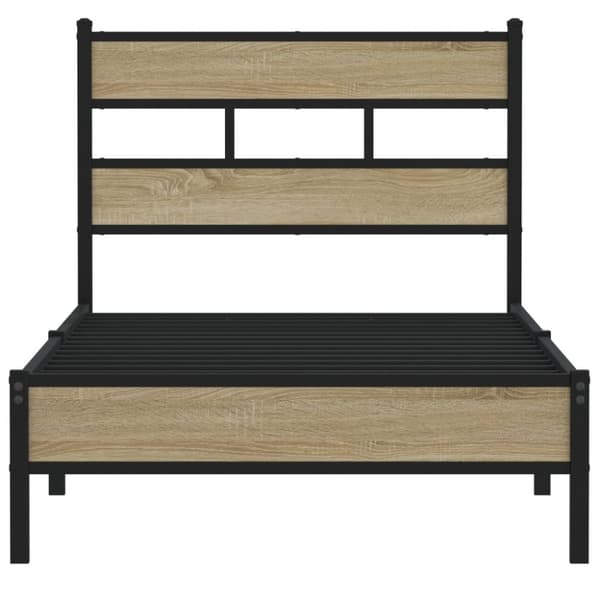 vidaXL sengeramme 80x200 cm uden madras konstrueret træ sonoma-eg