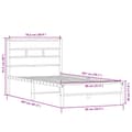 Miniatyrbillede 10 af 10: vidaXL sengeramme 80x200 cm uden madras konstrueret træ sonoma-eg