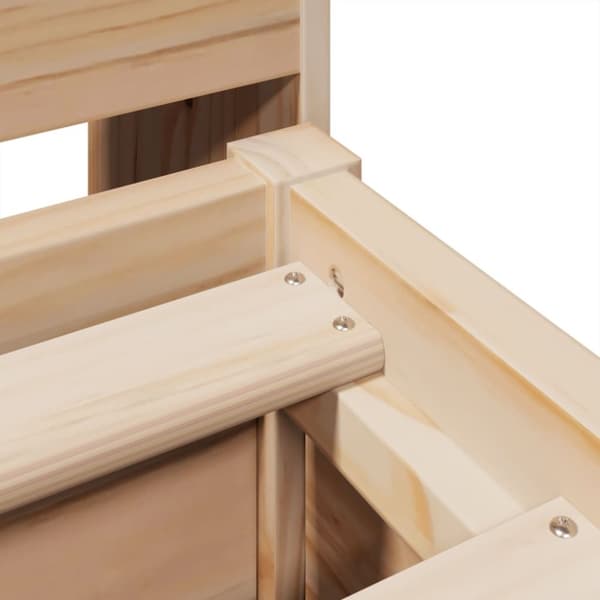 vidaXL Sengeramme uten madrass 140x190 cm heltre furu