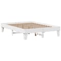 Miniatyrbilde 6 av 11: vidaXL Sengeramme uten madrass hvit 140x190 cm heltre furu