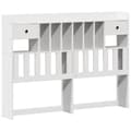 Miniatyrbilde 7 av 11: vidaXL Sengeramme uten madrass hvit 140x190 cm heltre furu