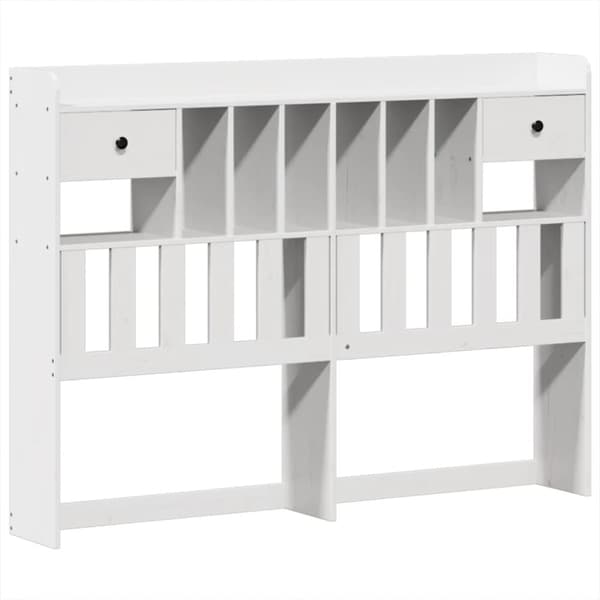 vidaXL Sengeramme uten madrass hvit 140x190 cm heltre furu