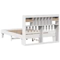 Miniatyrbilde 9 av 11: vidaXL Sengeramme uten madrass hvit 140x190 cm heltre furu