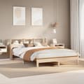 Miniatyrbilde 2 av 10: vidaXL Sengeramme uten madrass 140x190 cm heltre furu