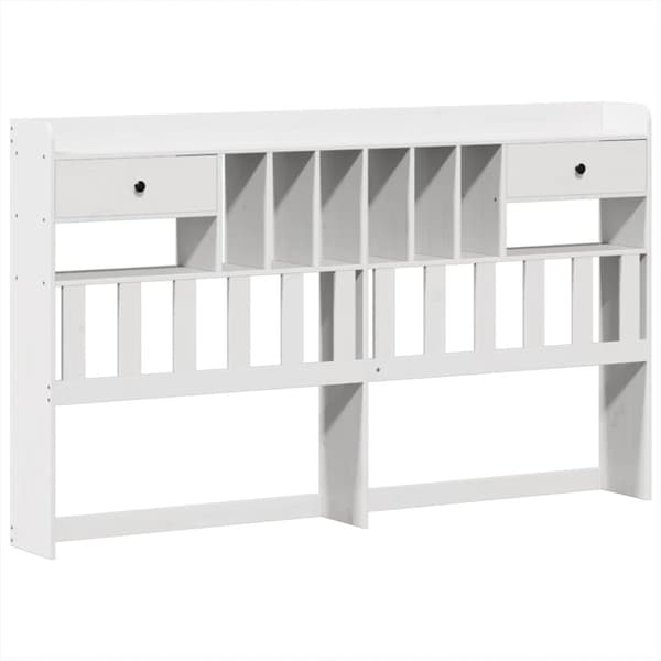 vidaXL Sengeramme med madrass hvit 200x200 cm heltre furu