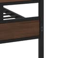 Miniatyrbilde 8 av 10: vidaXL Sengeramme i metall uten madrass brun eik 193x203 cm