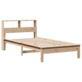 Miniatyrbilde 8 av 11: vidaXL Seng med bokhylle uten madrass 75x190 cm heltre furu