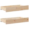 Miniatyrbilde 9 av 11: vidaXL Seng med bokhylle uten madrass 75x190 cm heltre furu