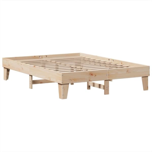 vidaXL Sengeramme uten madrass 150x200 cm heltre furu