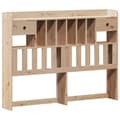 Miniatyrbilde 7 av 11: vidaXL Sengeramme uten madrass 150x200 cm heltre furu