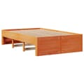 Miniatyrbilde 8 av 11: vidaXL Sengeramme uten madrass med skuffer brun 120x190 cm heltre furu